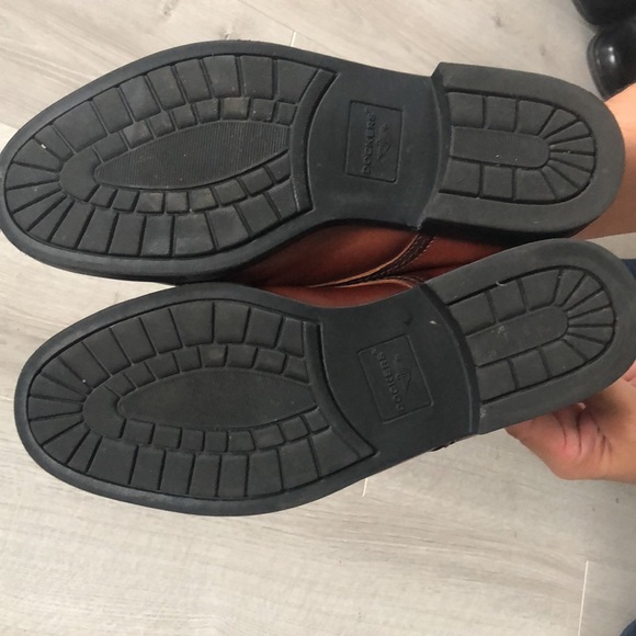 Dockers Brown Leather Cap Toe Shoes - Mens US Size 10.5 - Picture 8 of 14